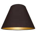 Abażur do lampy brązowy welur ze złotym wnętrzem 8S E27 22/45 wys 30 ESPRESSO 015 premium