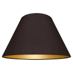 Duży abażur do lampy brązowy ze złotym środkiem 9S E27 20/45 wys 24 ESPRESSO 015 premium