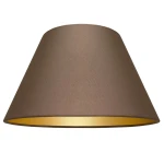 Abażur do lampy z aksamitu jasno-brązowy 6S E27 20/40 wys 24 TAUPE premium