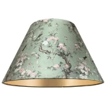 Abażur zielony stożek do lampy stojącej lub stołowej 9S E27 SIENA welur 20/45 wys 24