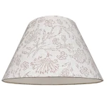 Abażur do lampy len 40 cm w kwiatowy wzór E27 20/40 wys 24 nr LINEN 006