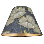 Szary abażur do lampy stojącej z wzorem 8S stożek 22/45 wys 30 POPPY GREY