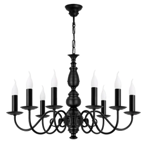 Klasyczny żyrandol świecznikowy 8-płomienny AMELIA CLASSIC O3586 W8 CZA 