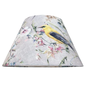 Abażur w kształcie stożka do lampki nocnej 30cm  4S-E27 BIRD welur 15/30 wys 16 