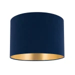 Abażur z weluru walec granatowy do lamp wiszących oraz stojących 30cm 9W-E27 30/20 