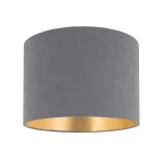 Abażur szary welur do lamp wiszących oraz stojących 30cm 9W-E27 30/20   