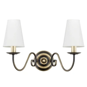 Stylowy kinkiet do salonu ASTOR 2S 1O2891 K2 PAT/2S/Le