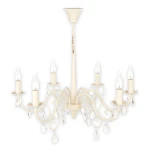 Świecznikowy żyrandol w stylu klasycznym VELEA 1O1956 AB/Le 6-płomienny