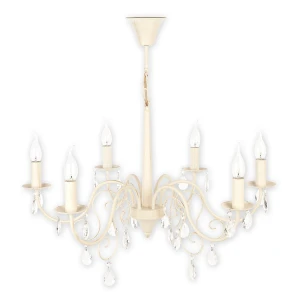 Świecznikowy żyrandol w stylu klasycznym VELEA 1O1956 AB/Le 6-płomienny