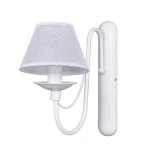 Kinkiet z abażurem ROMA biały 1397C/1/10/AX 