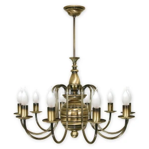 Żyrandol świecznikowy KANDILEB 1195/W10/Le 10-ramienny