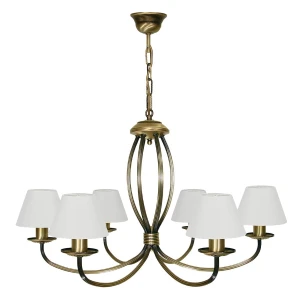 Klasyczny żyrandol 6-ramienny KORNE 1396/W6/1S/01/Le