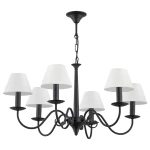 Czarny klasyczny żyrandol 6-ramienny ASTOR 1S 1O2896 W6 CZA/1S/Le