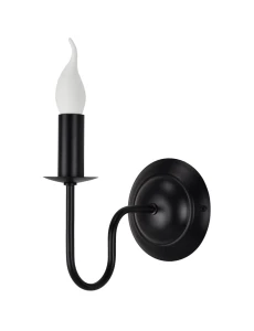 Czarny kinkiet płomyk GOLDSUN CLASSIC 1338G/27