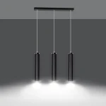 Lampa wisząca czarna 3-płomienna LENA 1956/3/E
