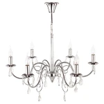 Żyrandol świecznikowy do salonu VELEA 1O1956 CH/Le 6-płomienny