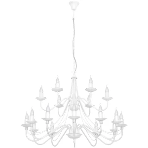Duży żyrandol ROSSI biały 1397S/AX 18-ramienny