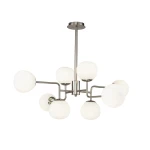 Luksusowy nowoczesny żyrandol  srebrny ERIK MOD1221-PL-08-N/MA 8-płomienny