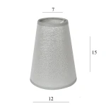 ABAŻUR do lampki stożek 2S-E14 srebro 7/12 wys 15 