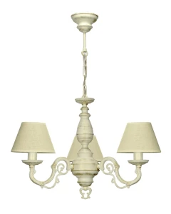 Postarzana lampa w stylu prowansalskim VIOLA O3003 W3 AB/1S/19/Le 3-ramienna