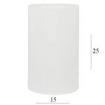Abażur walec do lampki 3W-E27 biały 15/25