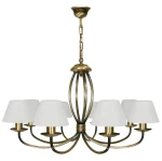 Okazały żyrandol do salonu KORNE 1397/W8/1S/01/Le 8-ramienny