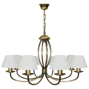 Okazały żyrandol do salonu KORNE 1397/W8/1S/01/Le 8-ramienny