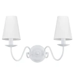 Biały stylowy kinkiet ASTOR 2S 1O2891 K2 BIA/2S/Le