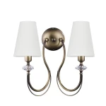 Podwójny patynowany kinkiet klasyczny MELADE 11614- MY K2 P/2S/J