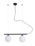 Nowoczesna lampa ze szklanymi kloszami BERYS GLASS 11006H1/AX podwójna