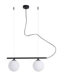 Nowoczesna lampa ze szklanymi kloszami BERYS GLASS 11006H1/AX podwójna