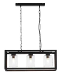 Modna lampa do jadalni styl loft MAKARO 11805 MC3 CZ/J 3-punktowa