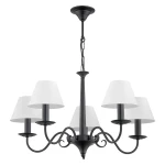 Czarno-biały żyrandol klasyczny ASTOR 1S 1O2895 W5 CZA/1S/Le