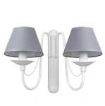 Biały kinkiet ROMA 1397D2/2/1/08/ podwójny