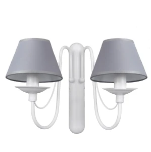 Biały kinkiet ROMA 1397D2/2/1/08/ podwójny