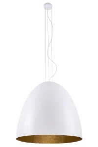 Modna biała lampa wisząca EGS L 19023 WH/G/N 5-płomienna