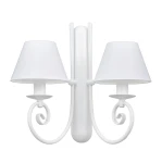 LIVA 717A/26/01 biały kinkiet klasyczny z abażurami