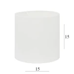 Abażur w kształcie walca 1W-E27 biały 15/15