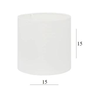 Abażur w kształcie walca 1W-E27 biały 15/15