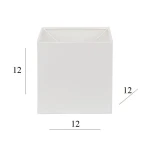 Abażur do lampy sześcian 1K-E27 biały 12/12 wys 12