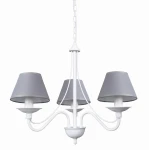 Żyrandol 3-ramienny ROMA biały 1397E/3/1/08/AX 