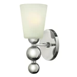 Stylowy srebrny kinkiet ZILDO HK/Z1ELDA1 PN/EL