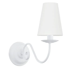 Elegancki kinkiet z abażurem ASTOR 1S 1O2890 K1 BIA/2S/Le