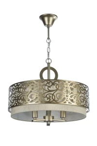 Elegancka złota lampa wisząca do salonu VENIRO H1260-03-N/MA 3-punktowa