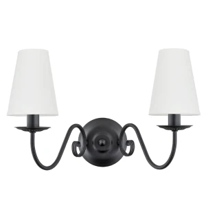 Czarno-biała lampa ścienna ASTOR 2S 1O2891 K2 CZA/2S/Le