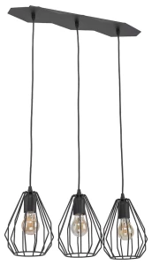 Modernistyczna lampa wisząca BRYLO BLACK 12259/TK