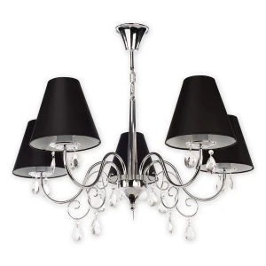 5-ramienny żyrandol do salonu VELEOS O1965 CH CZA/Le 5-ramienny