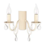 Kinkiet świecznikowy z kryształkami VELEA 1O1951 AB/Le