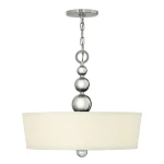 Nowoczesna lampa wisząca z abażurem ZILDO HK/Z1ELDA/P/B PN/EL 3-punktowa