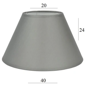 Abażur do lampy stojącej 6S szary 20/40 wys 24  